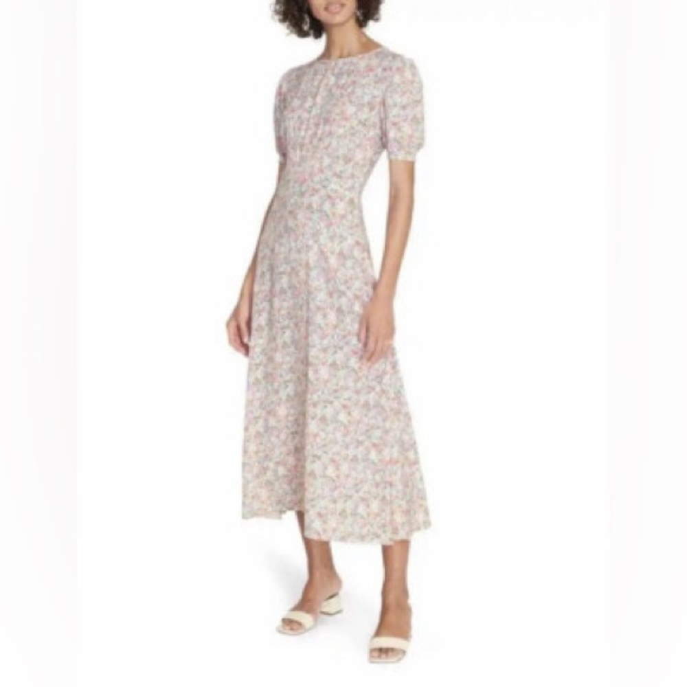 Faithfull the Brand Beline Floral Midi Dress Floral Classy Spring (114)